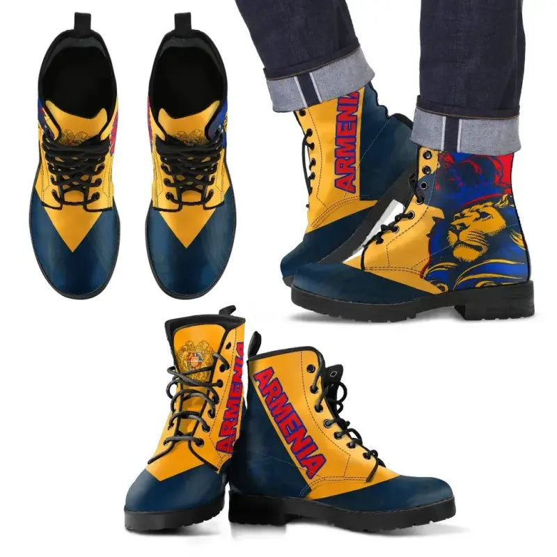 Armenia Lion Leather Boots RLT8