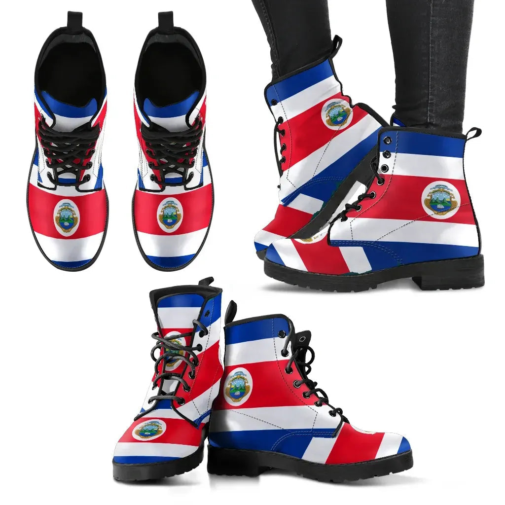Costa Rica Leather Boots Original Flag RLT13