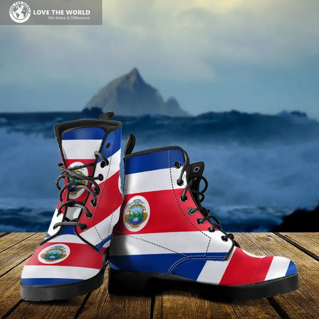 Costa Rica Leather Boots Original Flag RLT13