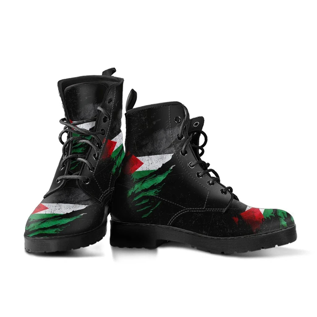 Palestine In Me Leather Boots Special Grunge Style RLT13