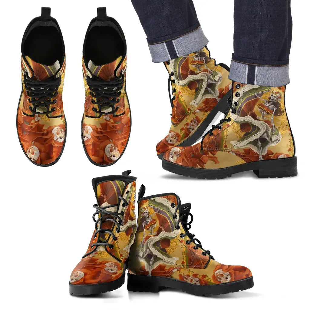 Mexico Leather Boots Kulls Dance RLT13