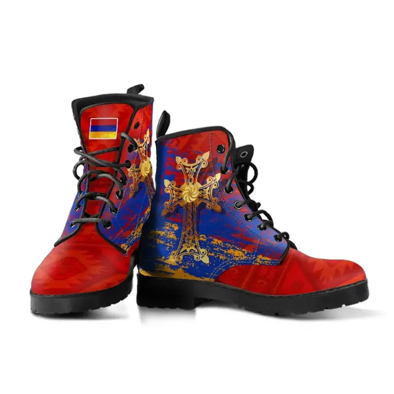 Armenia Khachkar, Armenian Cross Special Leather Boots RLT8