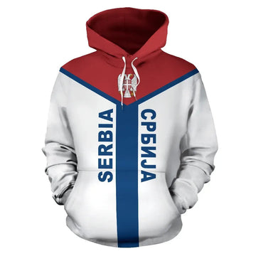 Serbia Rising Pullover Hoodie RLT7