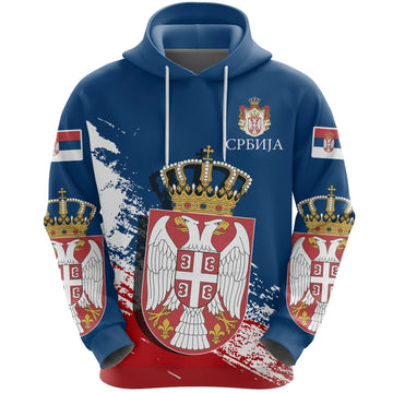 Serbia Special Hoodie Blue Version RLT7