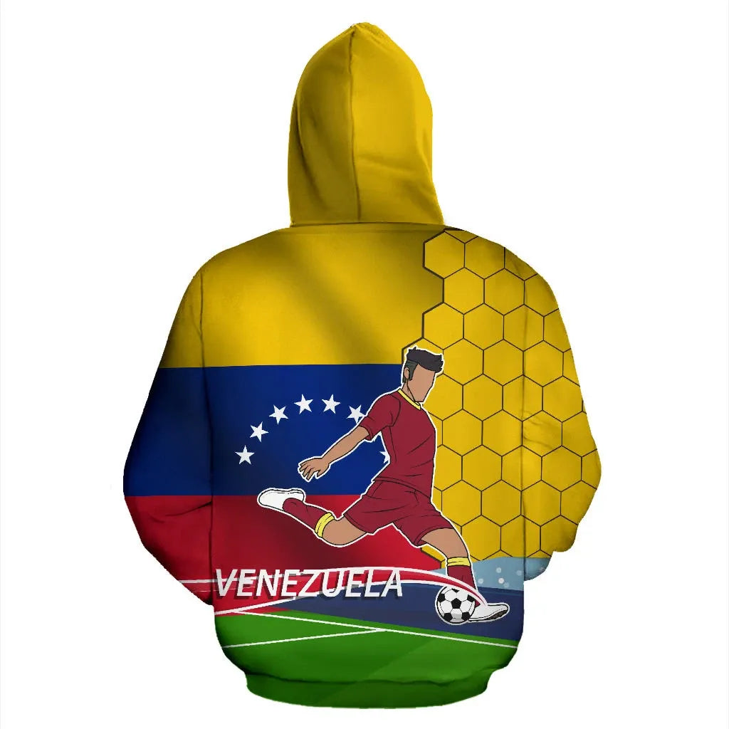 Venezuela Hoodie Football Player RLT7