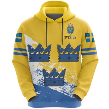 Sweden Hockey Hoodie Hockey Three Crowns RLT7