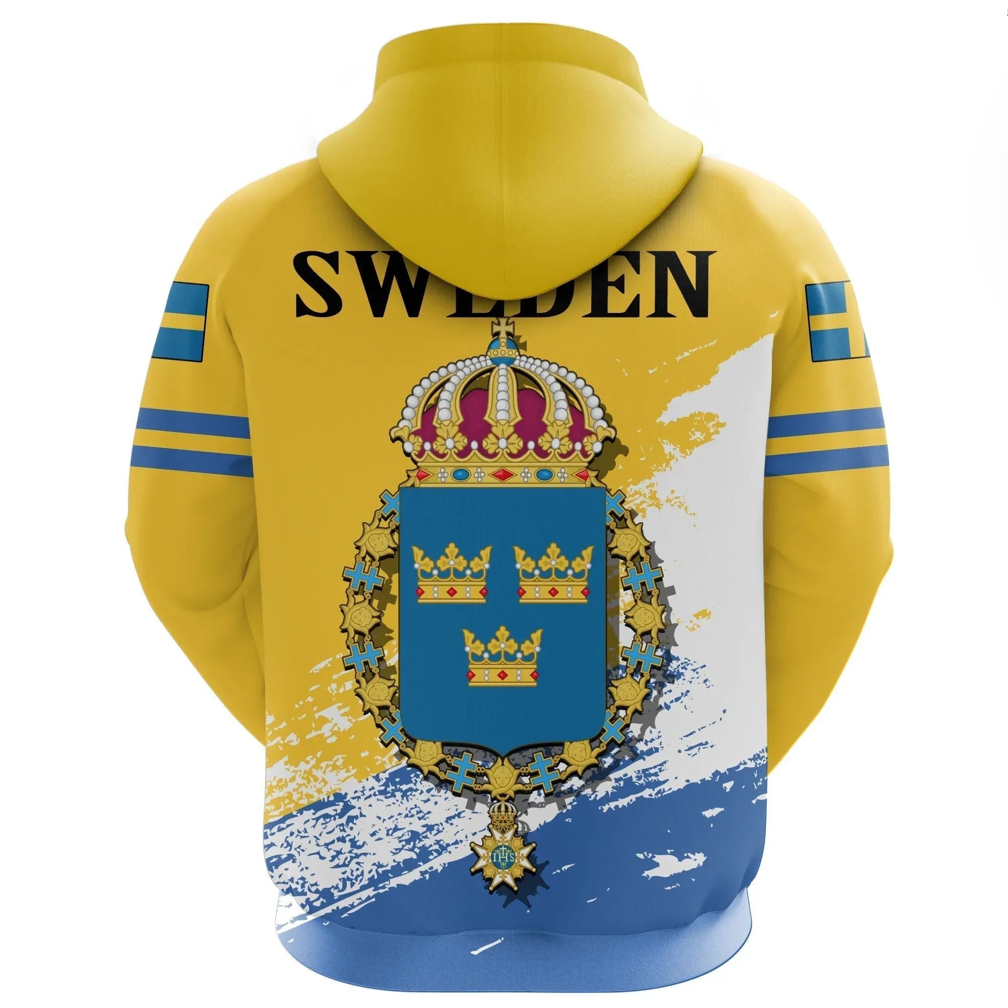 Sweden Hockey Hoodie Hockey Three Crowns RLT7