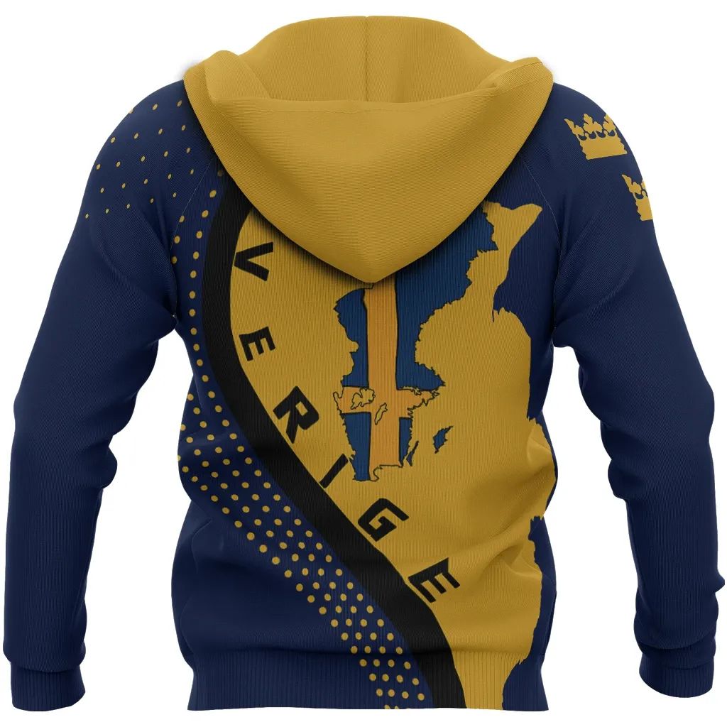Sweden Map Hoodie Generation Iichize RLT7