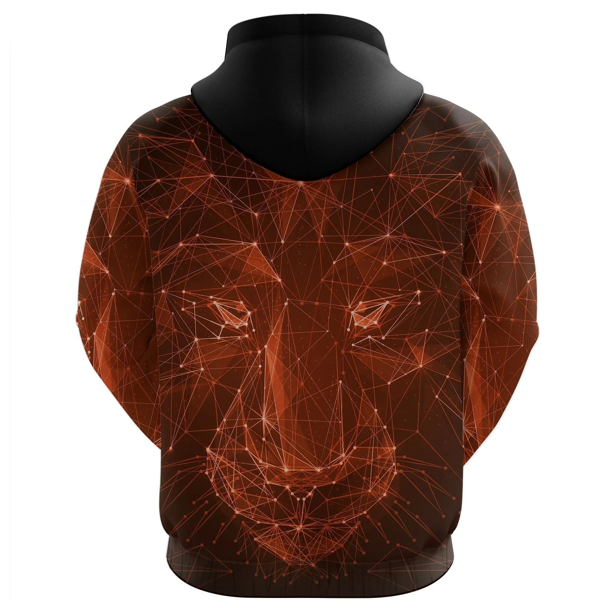 The Netherlands Hoodie Geometric Lion Black RLT7