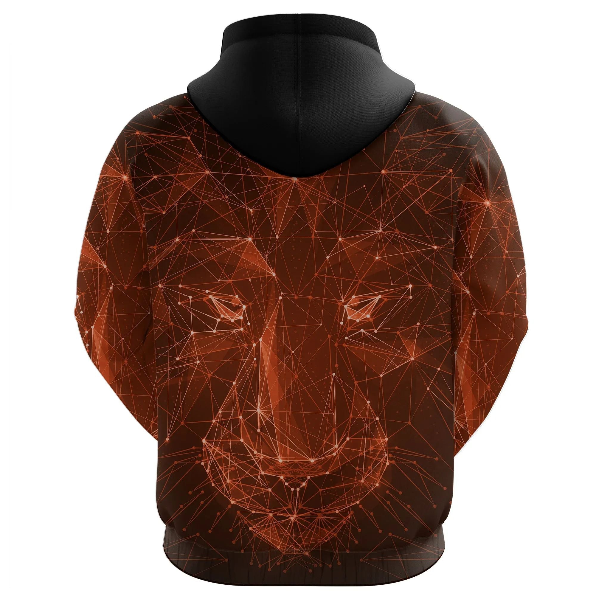 The Netherlands Hoodie Geometric Lion Black RLT7