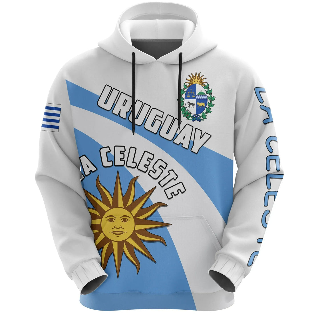 Uruguay All Over Print Hoodie La Celeste Football Style RLT6