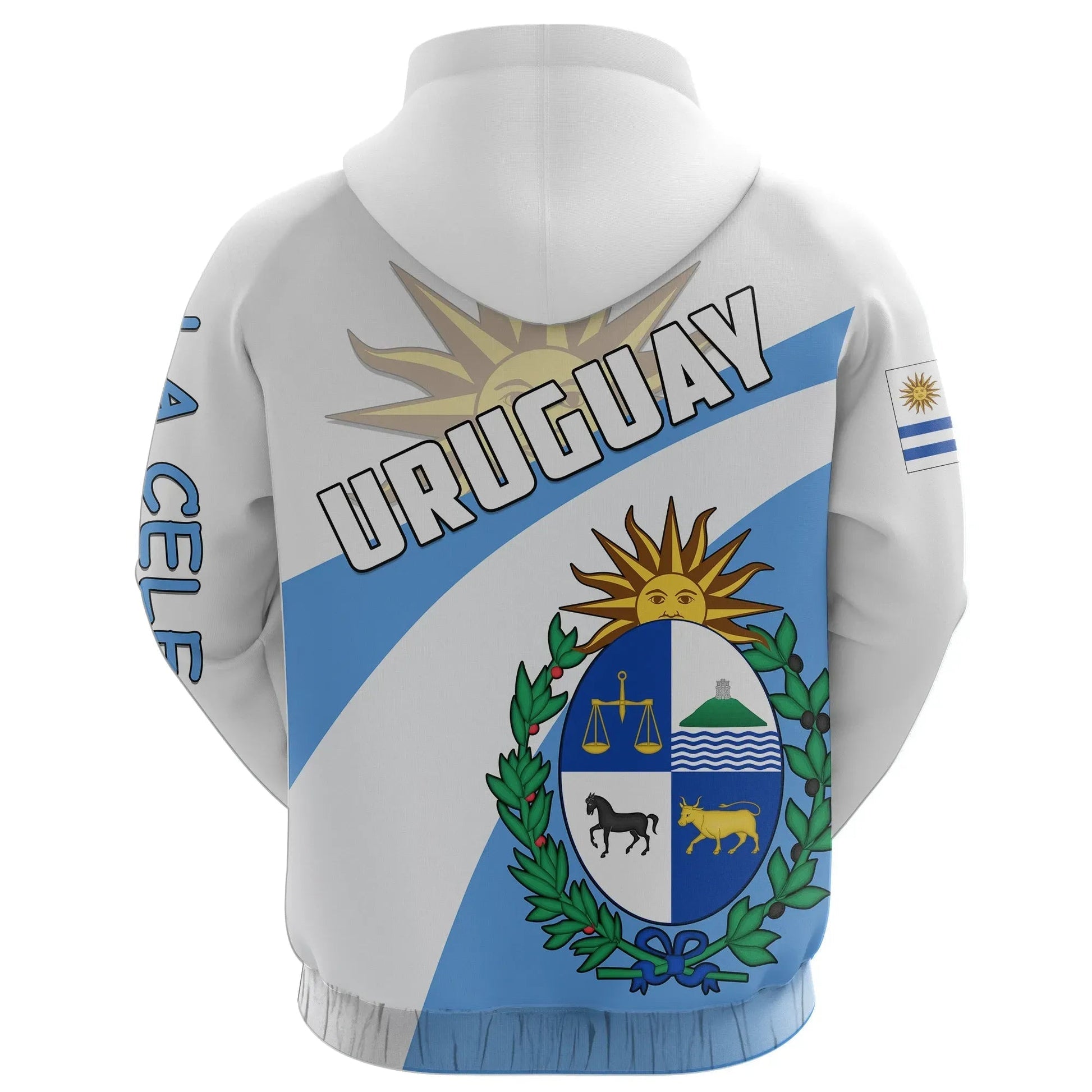 Uruguay All Over Print Hoodie La Celeste Football Style RLT6
