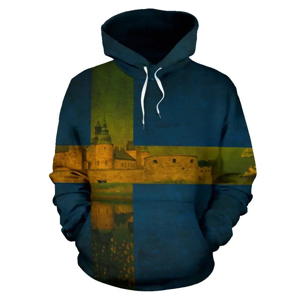 Sweden Hoodie Orebro Flag Vintage Style RLT7