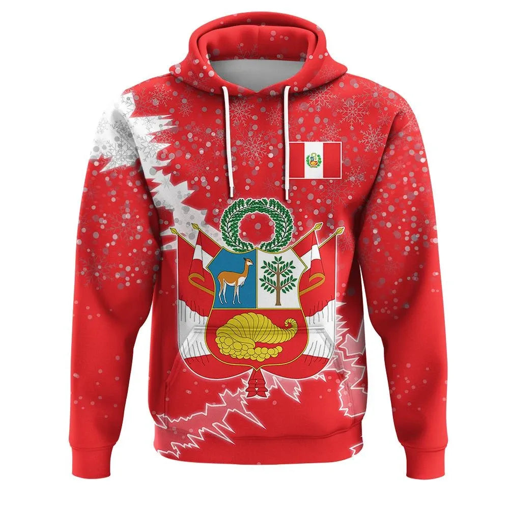Christmas Peru Hoodie Coat Of Arms X Style RLT7
