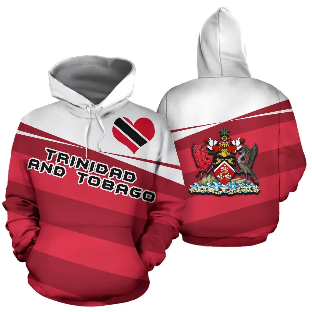 Trinidad and Tobago Hoodie Coat Of Arms Vivian Style RLT6