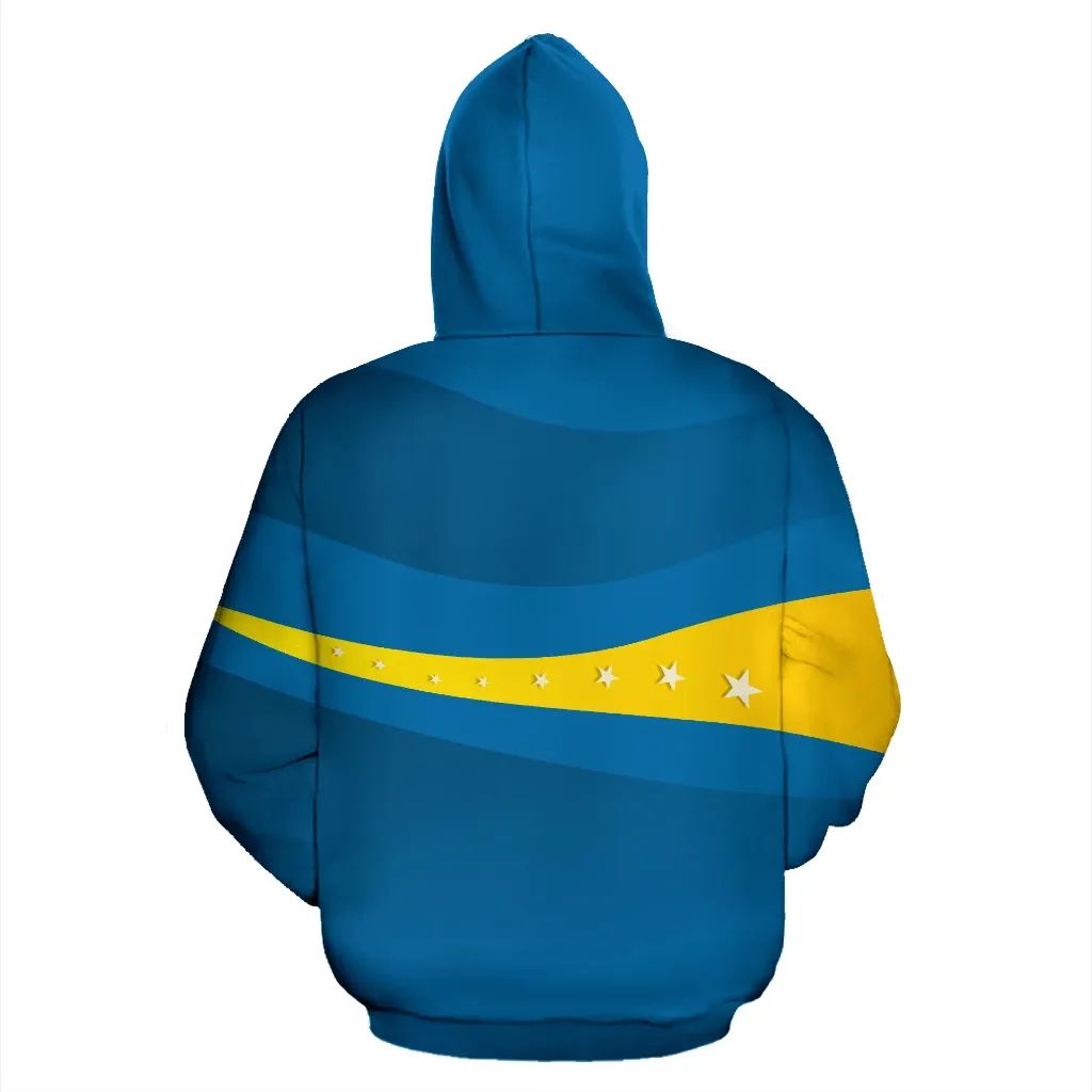 Sverige Wavy Line X Coat Of Arms Sweden Hoodie RLT7