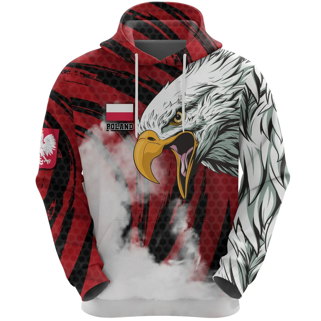 Poland Hoodie Polish White Eagle Powerful RLT7