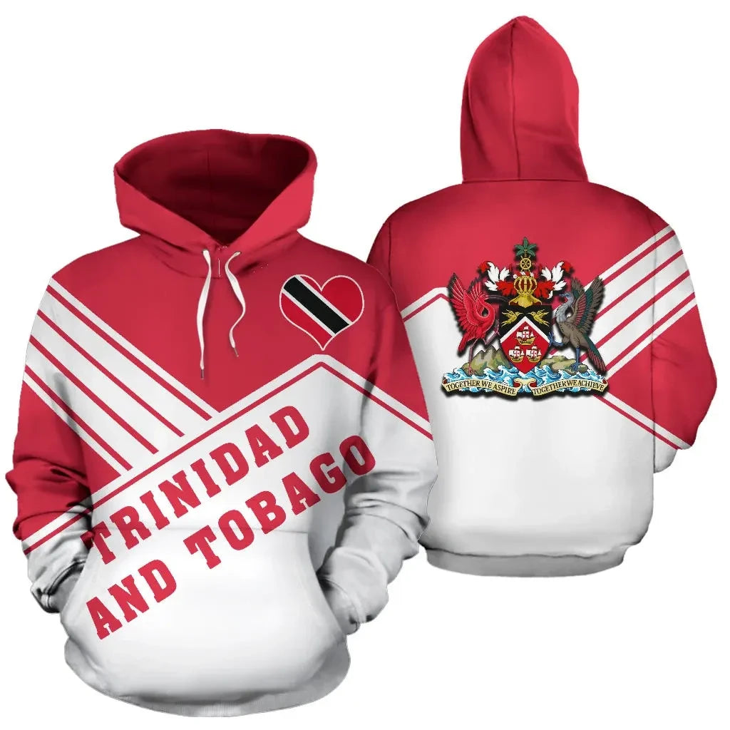 Trinidad and Tobago Hoodie Coat Of Arms Mount Style RLT6