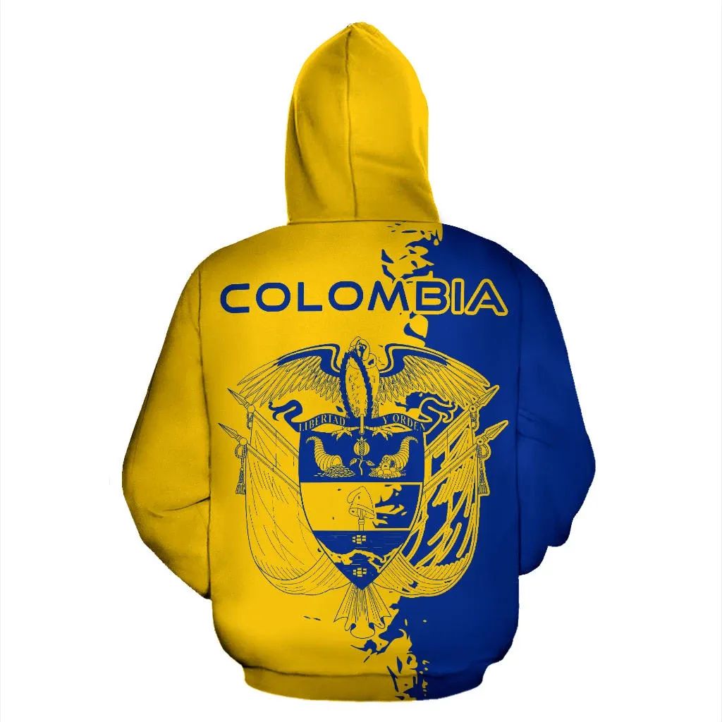 Colombia Flag Hoodie Mystic Style RLT7