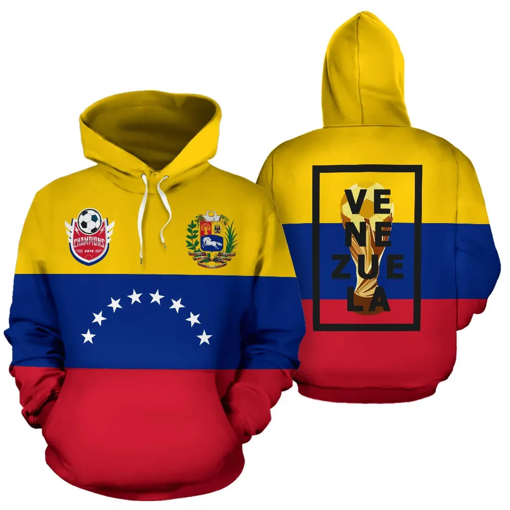 Venezuela Flag Hoodie Football RLT7