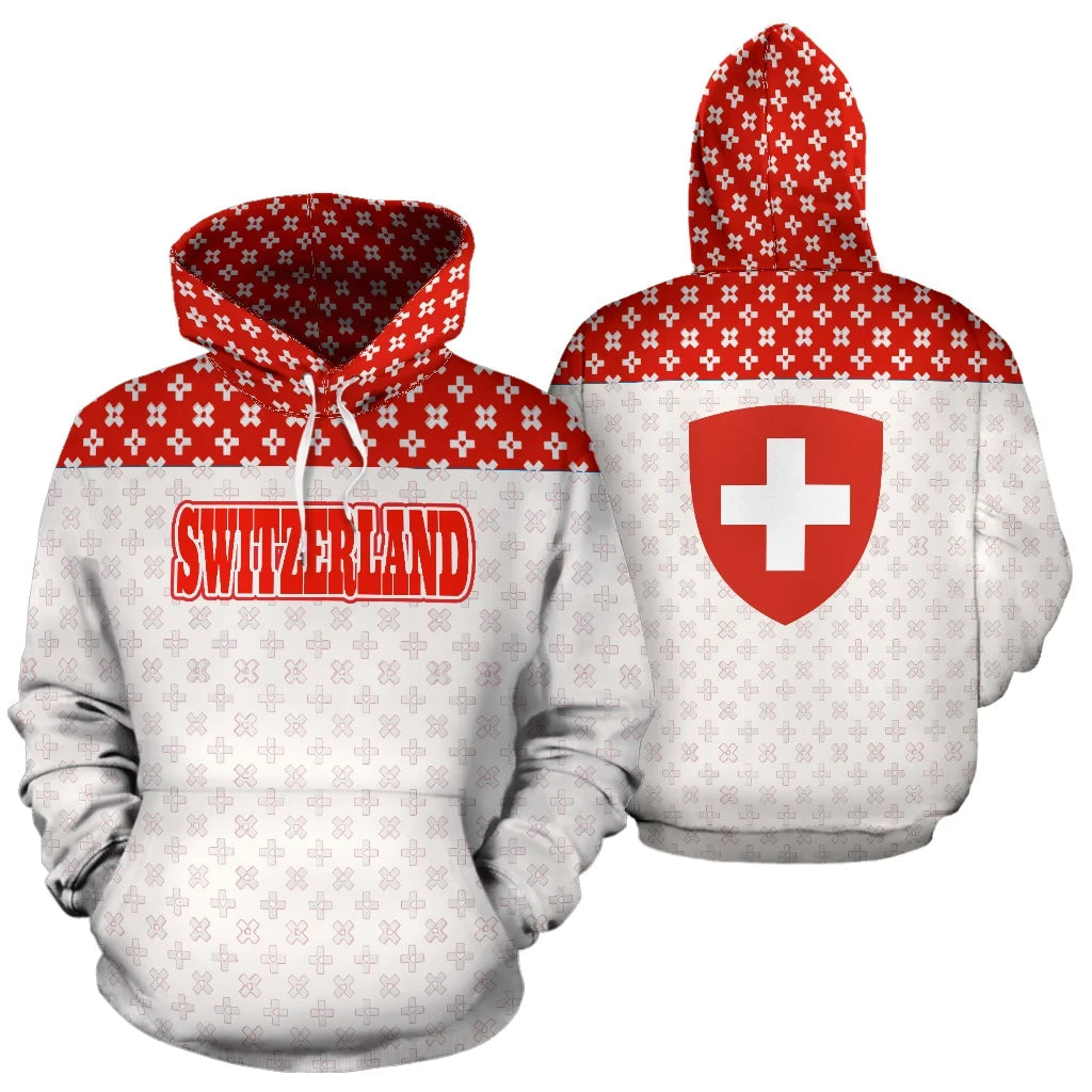 Switzerland All Over Hoodie RLT13