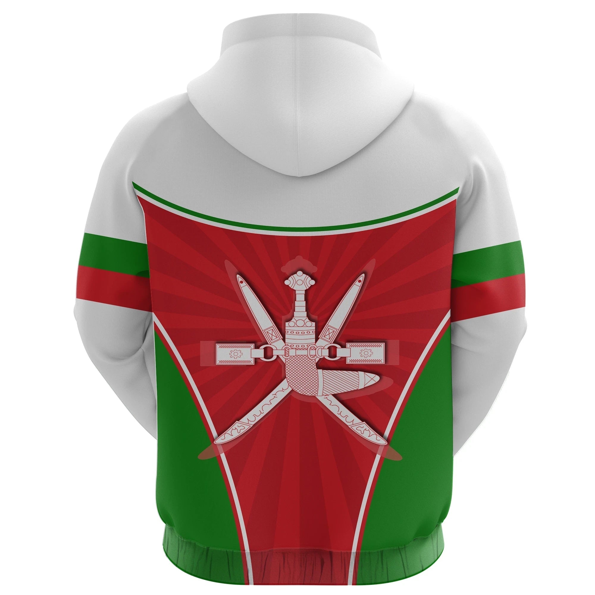 Oman Emblem Hoodie Circle Stripes Flag Version RLT13