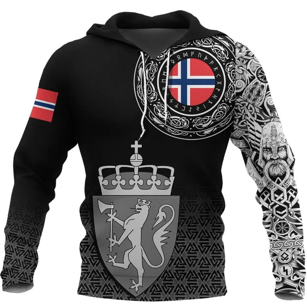Viking Hoodie Norway Coat Of Arms RLT7