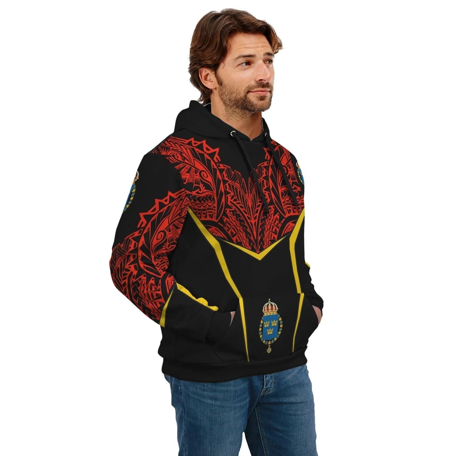 Sweden 3 Unisex Hoodie Tribal Style RLT7