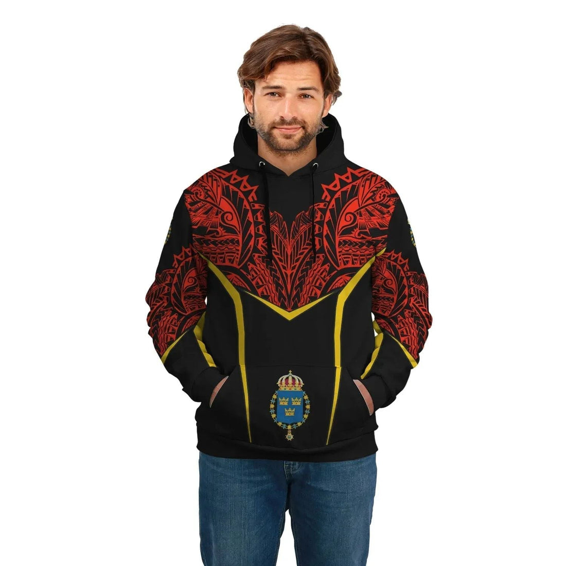 Sweden 3 Unisex Hoodie Tribal Style RLT7