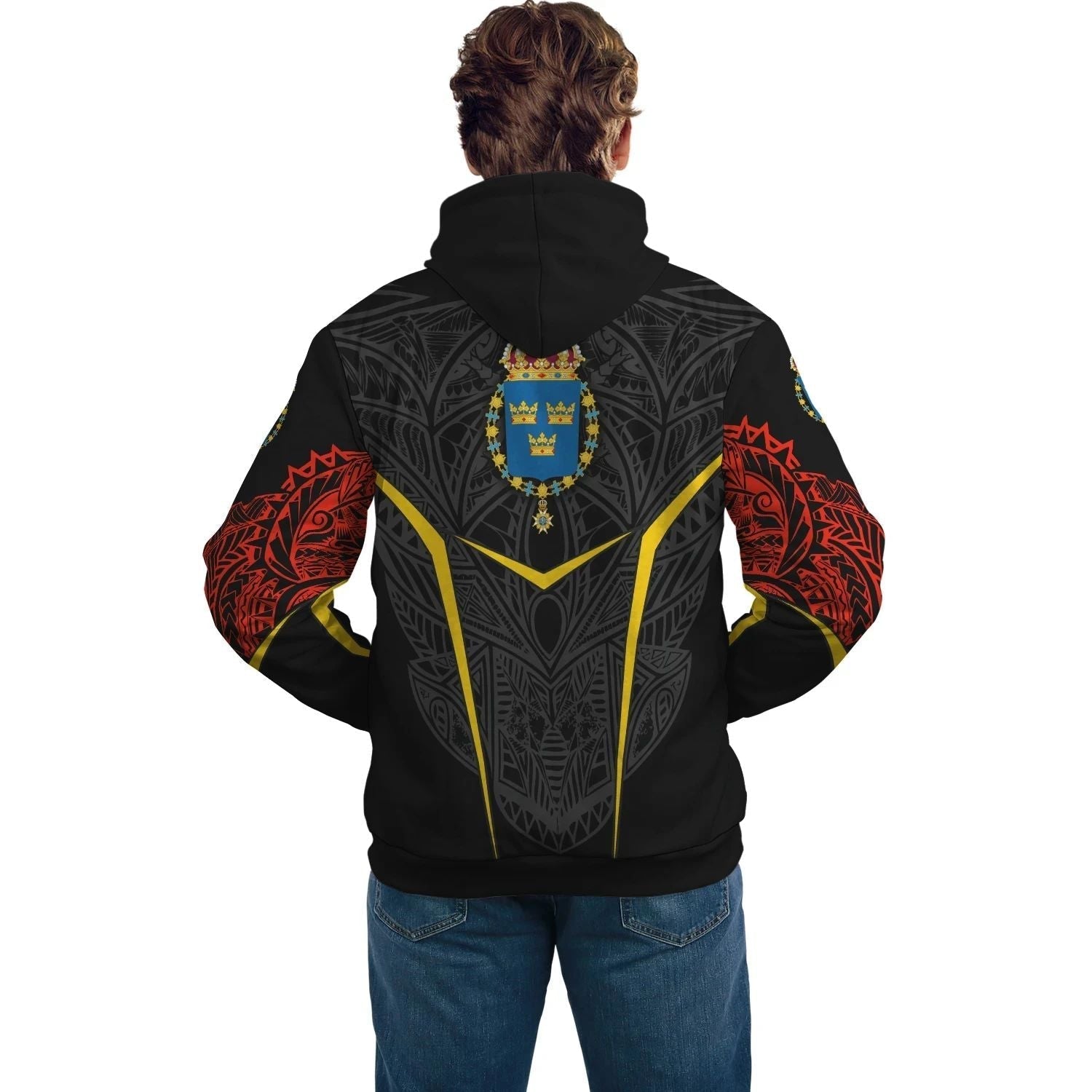 Sweden 3 Unisex Hoodie Tribal Style RLT7