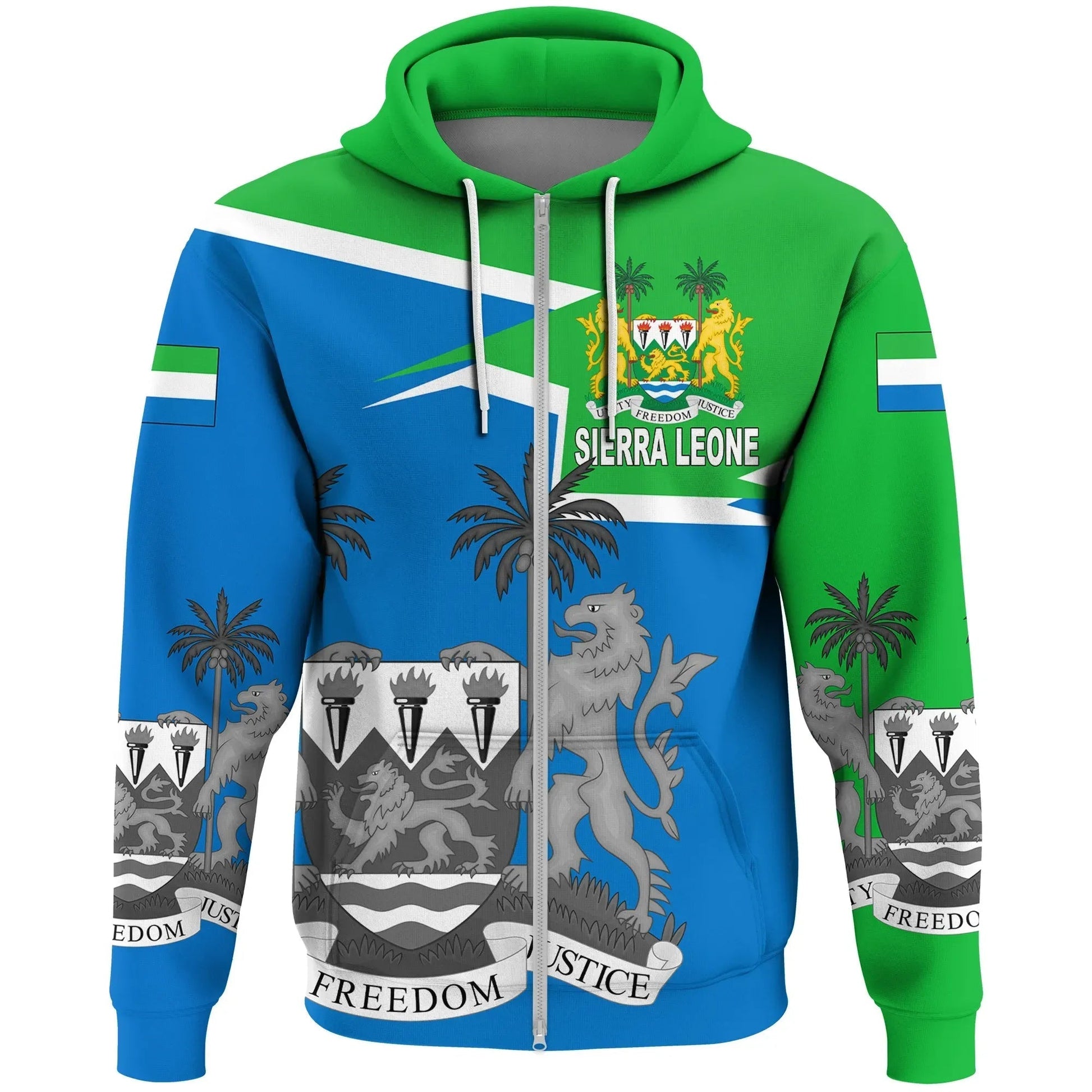 Sierra Leone Hoodie Coat Of Arms New Style RLT7