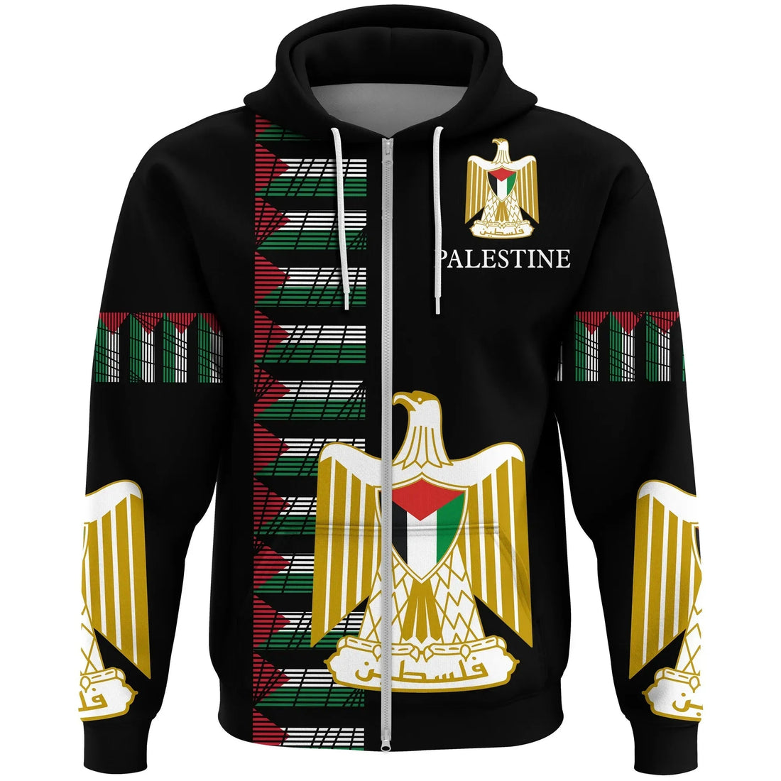 Palestine United Zip Hoodie RLT13
