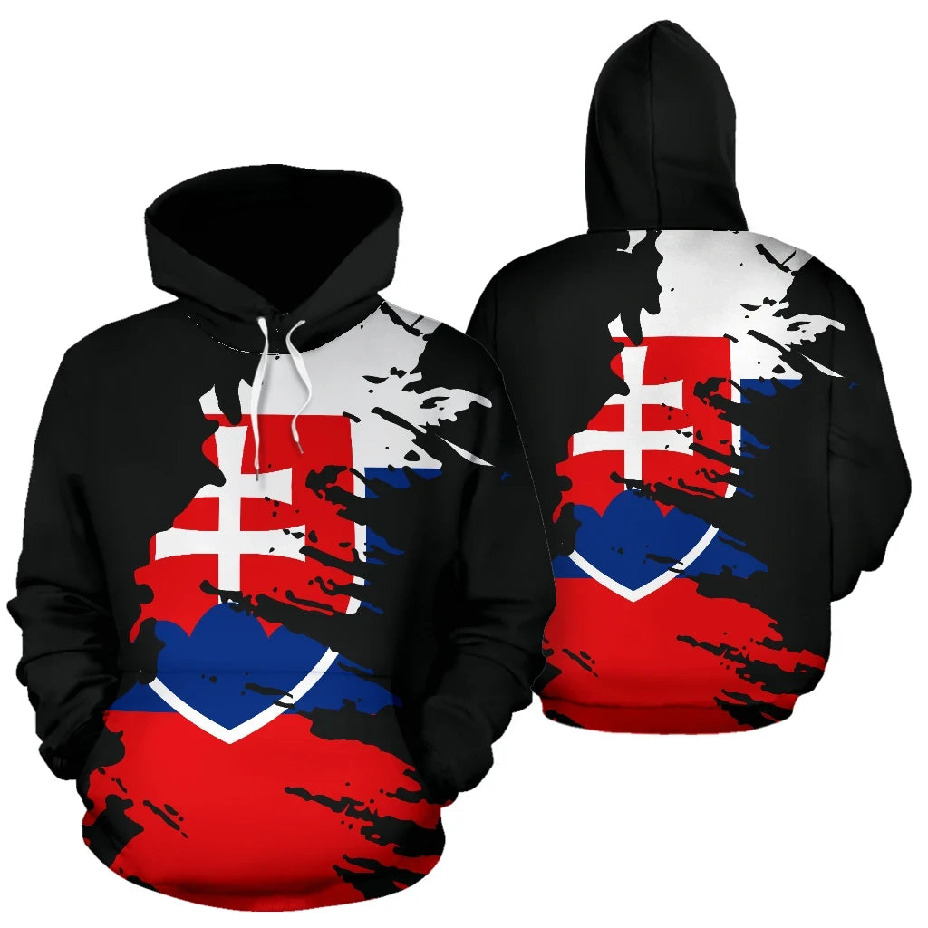Slovakia Hoodie Flag Painting RLT13