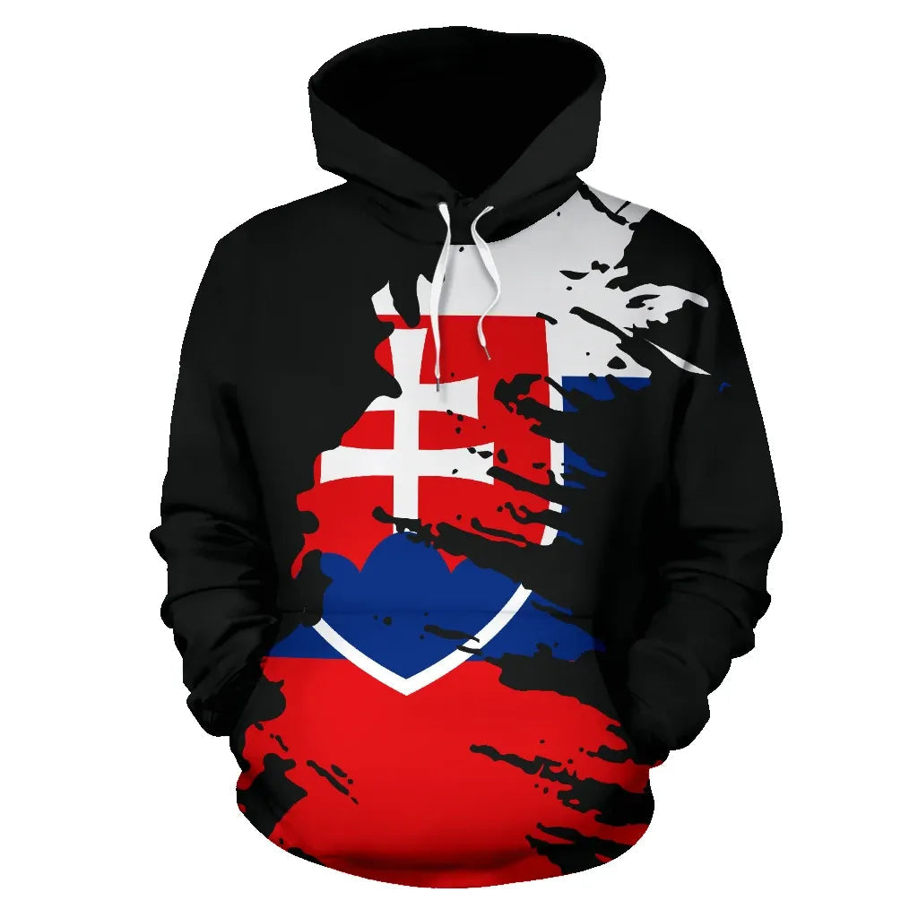 Slovakia Hoodie Flag Painting RLT13