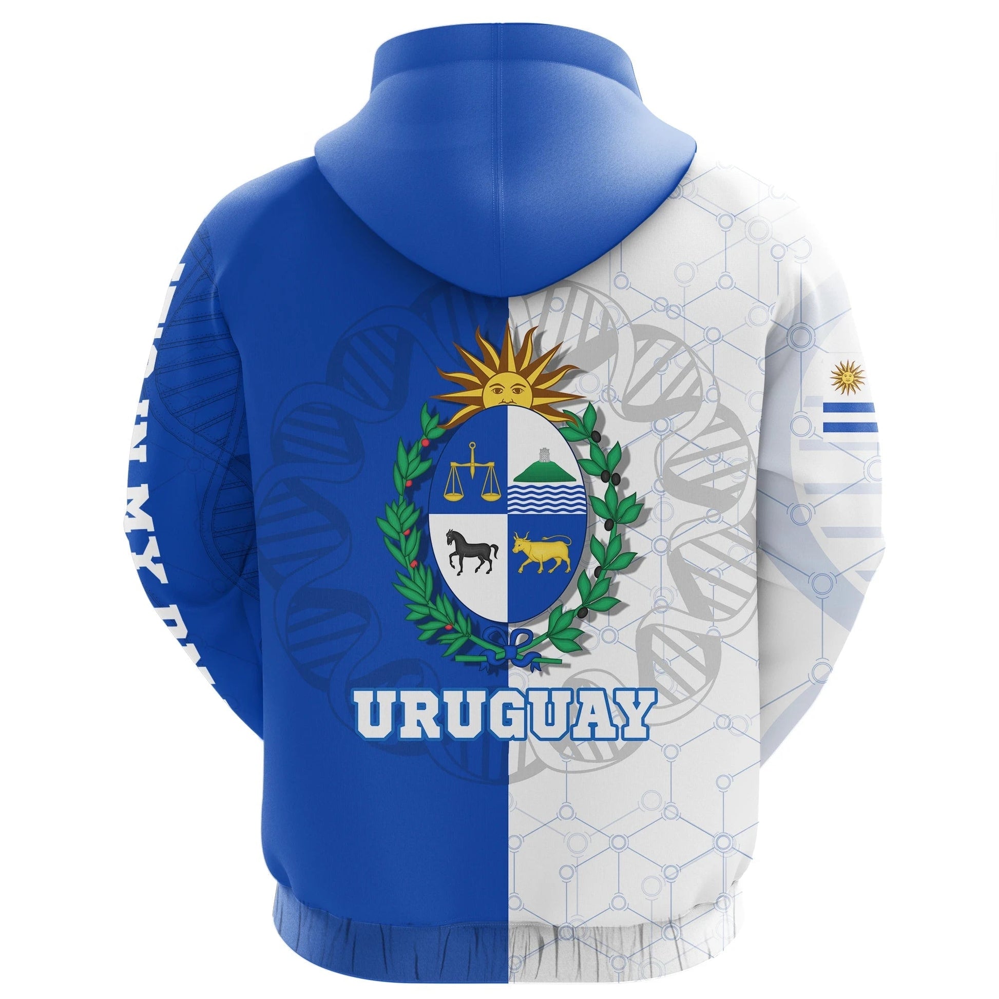 Uruguay DNA Zip Hoodie Sun Of May RLT6