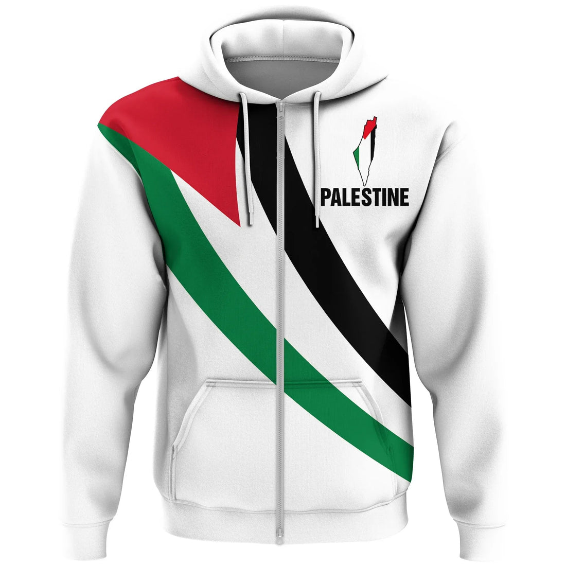 Palestine Special Flag Zip Hoodie RLT13