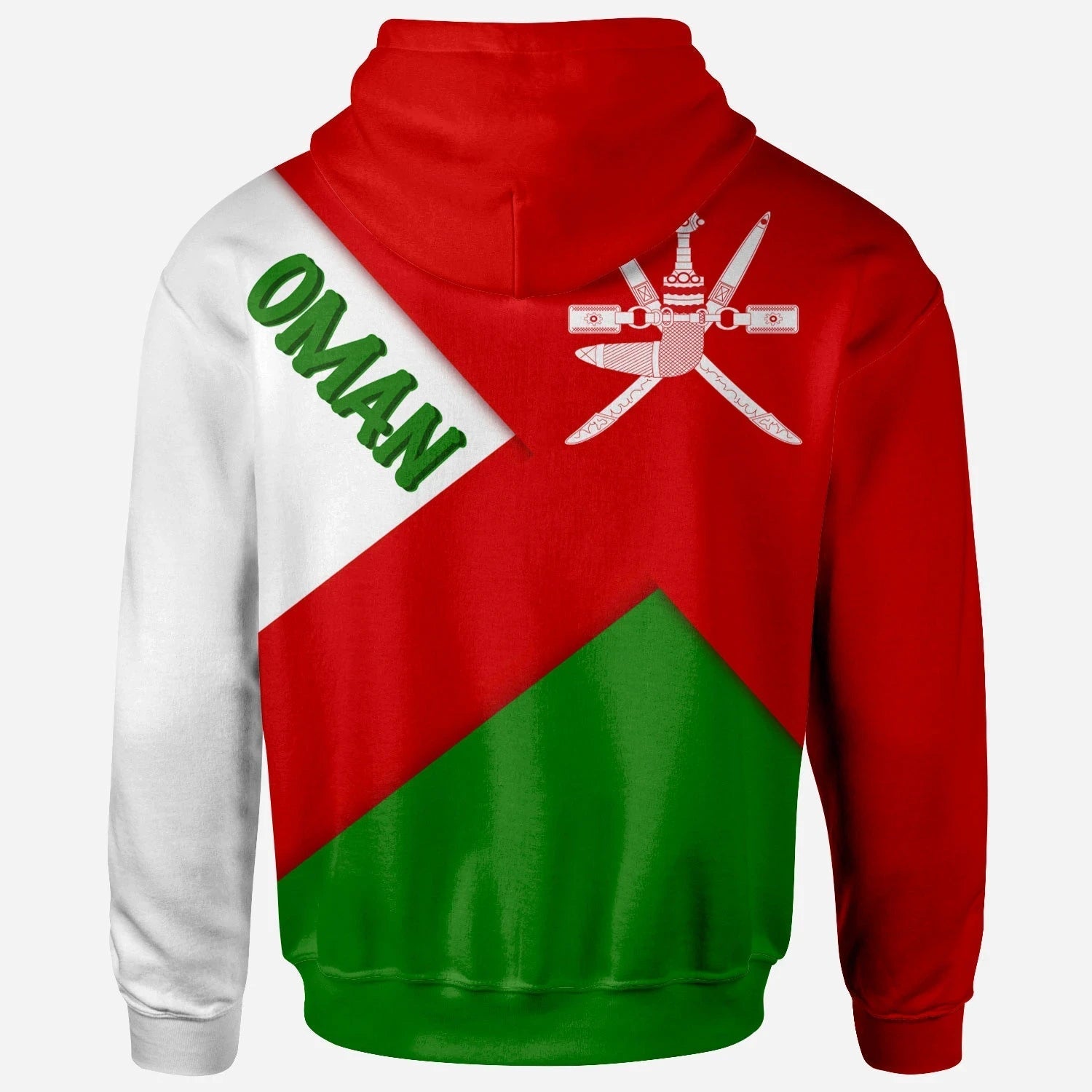 Oman Zip Up Hoodie Oman Flag RLT13
