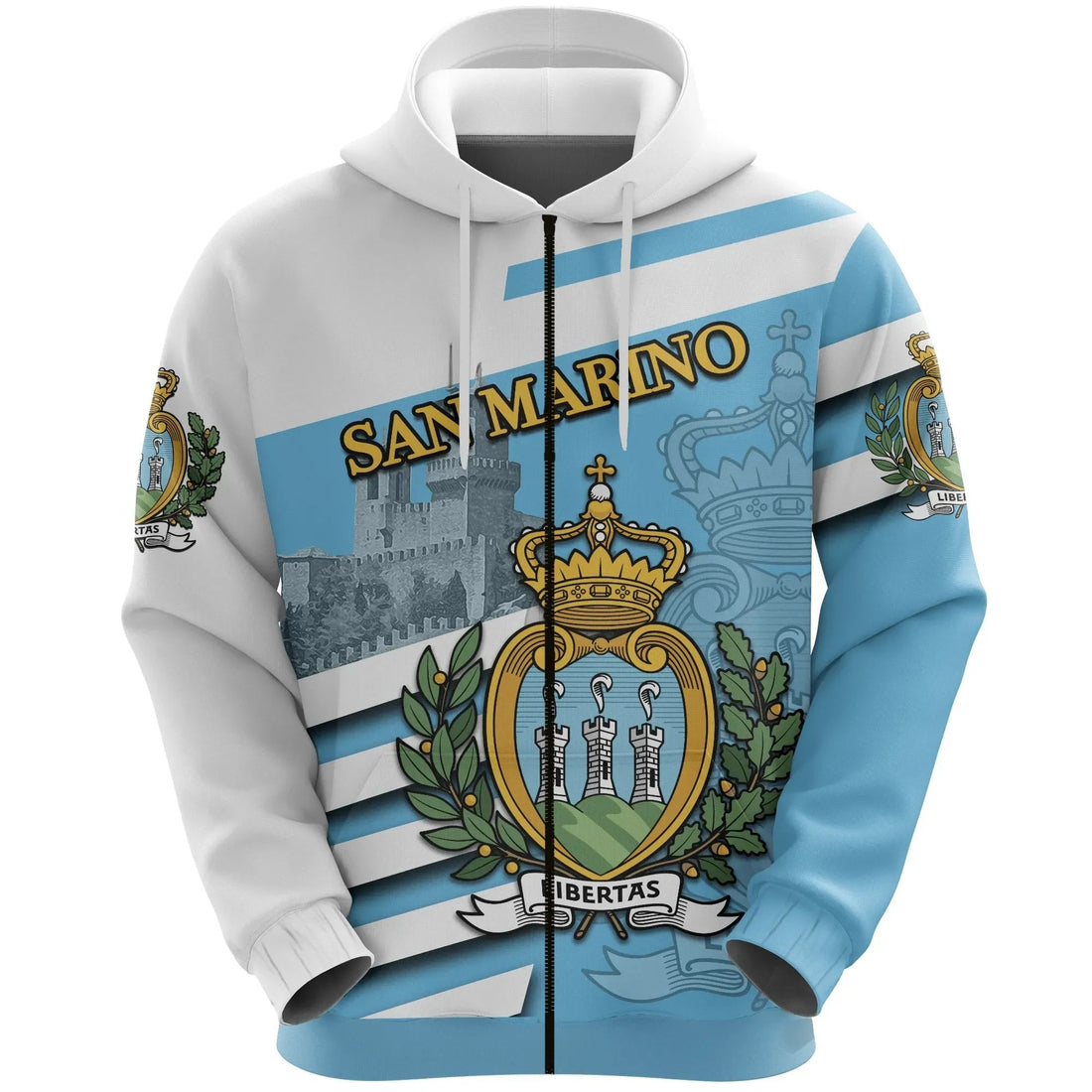 San Marino Zip Hoodie Mount Titano RLT6