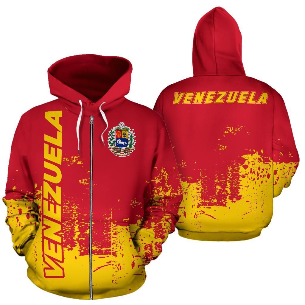 Venezuela All Over Hoodie Smudge Style RLT7