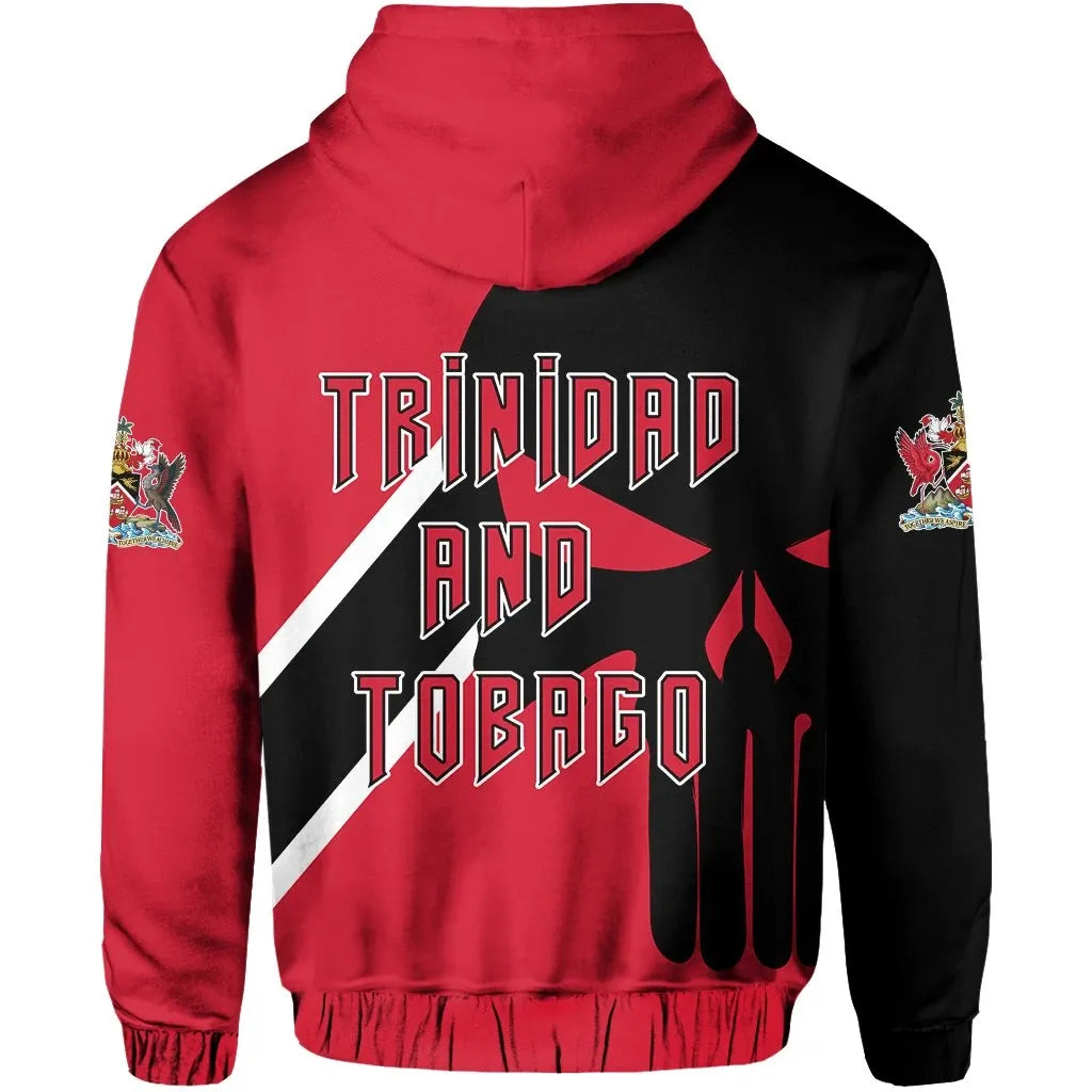 Trinidad and Tobago Zipper Hoodie Skullcap Style RLT6