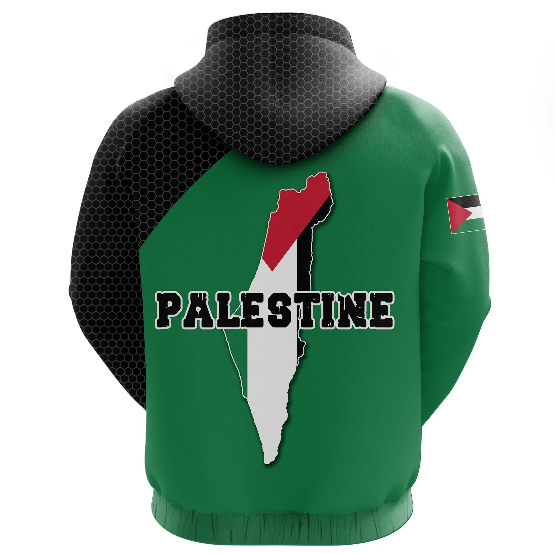 Palestine Hoodie Maps Zipper RLT13
