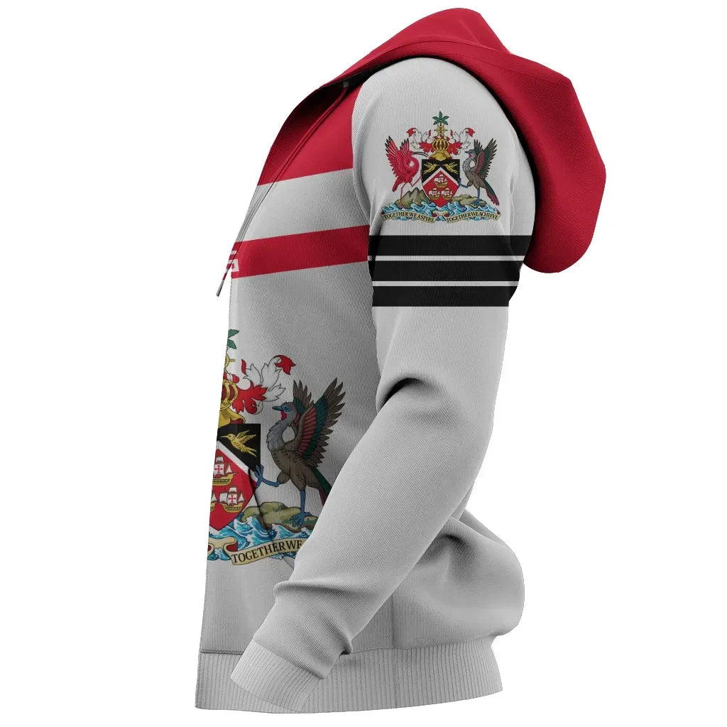 Trinidad and Tobago Sport Zip Up Hoodie Premium Style RLT6