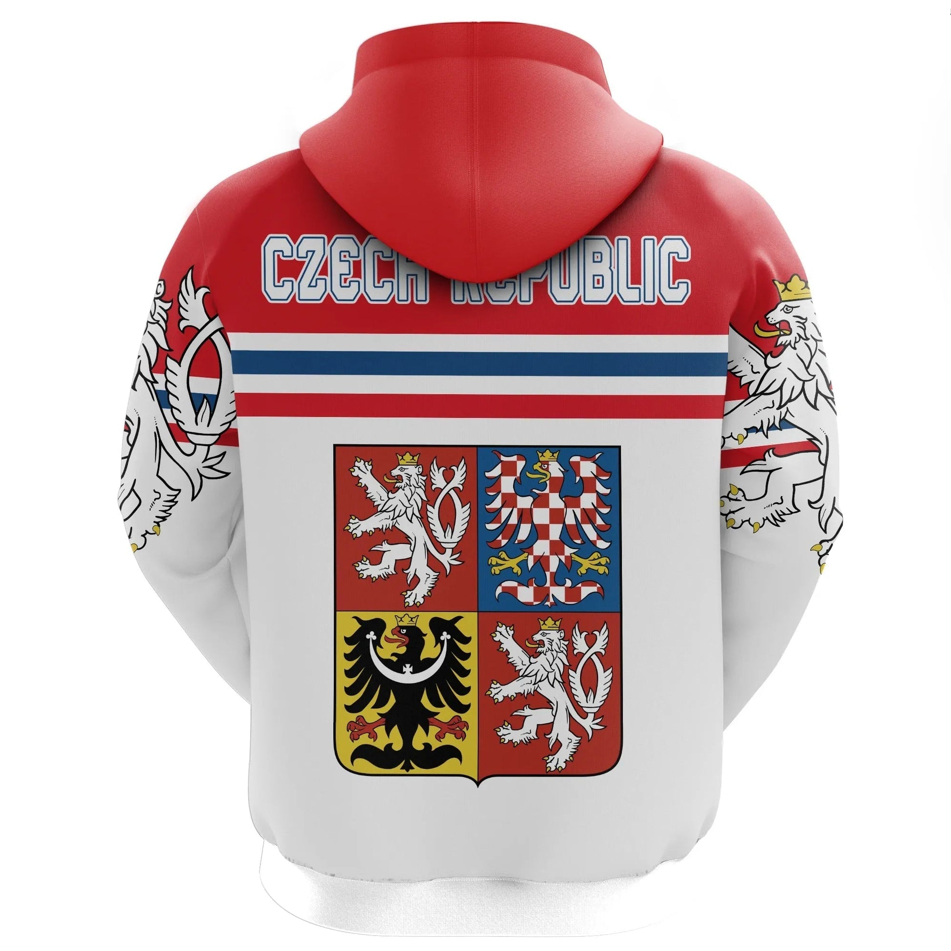 Czech Republic Hockey Hoodie Hockey Lion (Zip) RLT13