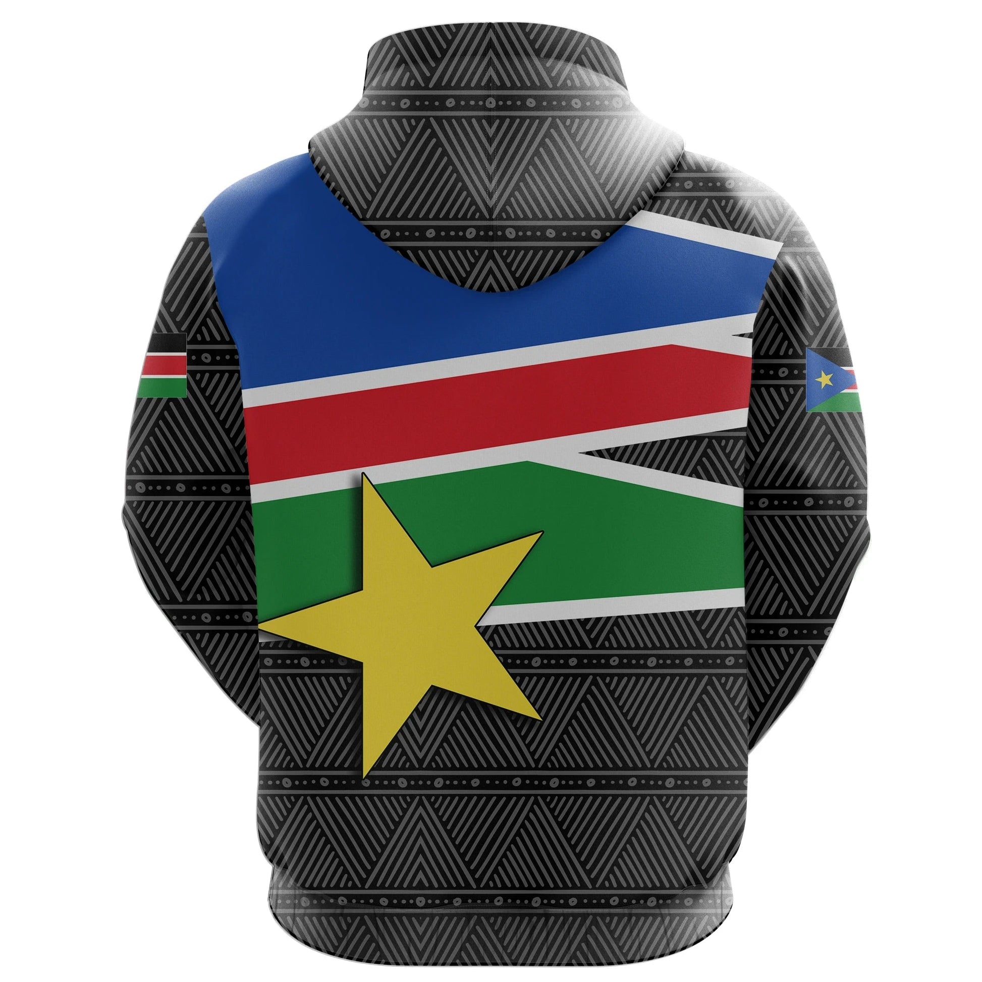 South Sudan All Over Zip Hoodie Flag Coat Of Arms RLT8