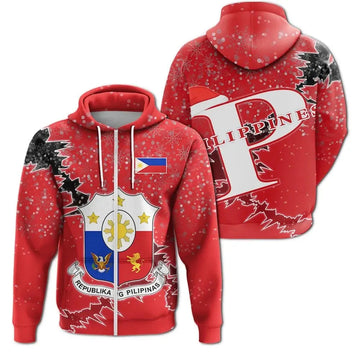 Philippines Christmas Zip Up Hoodie Coat Of Arms X Style8 RLT6