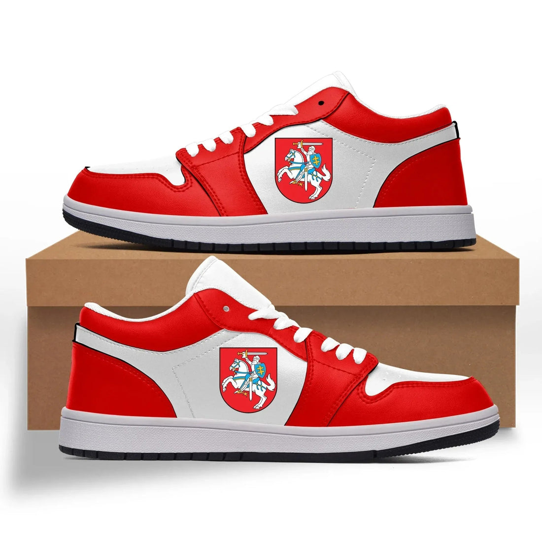 Lithuania Low Gym Red White - Sneakers RLT6