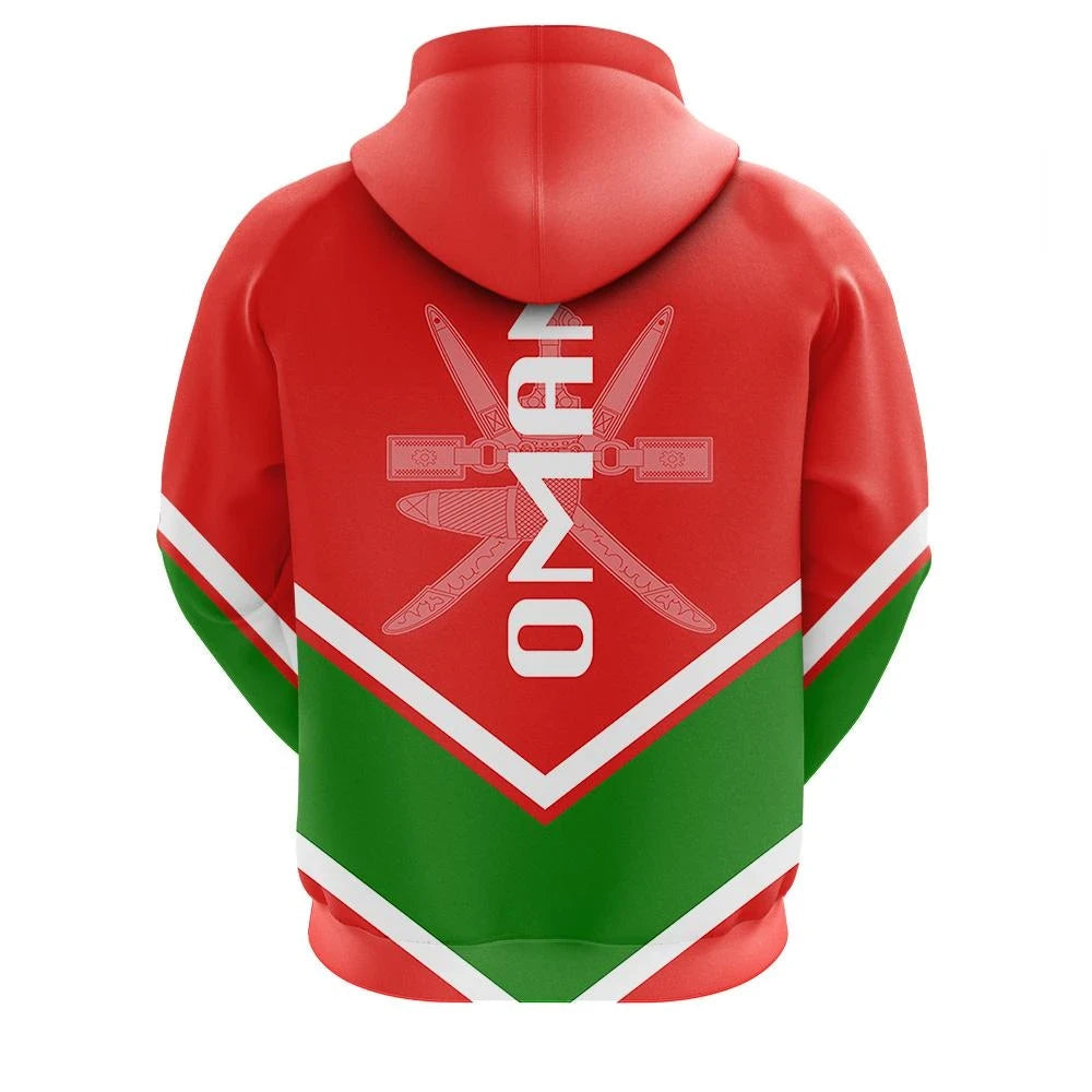 Oman Zip Hoodie Coat Of Arms Lucian Style RLT13