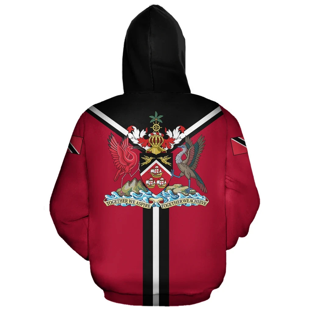 Trinidad and Tobago Rising Zip Hoodie RLT6