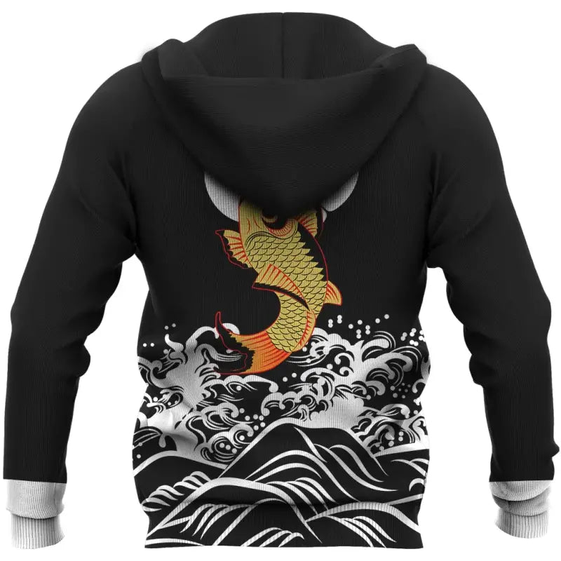 The Golden Koi Fish Zipper Hoodie RLT8