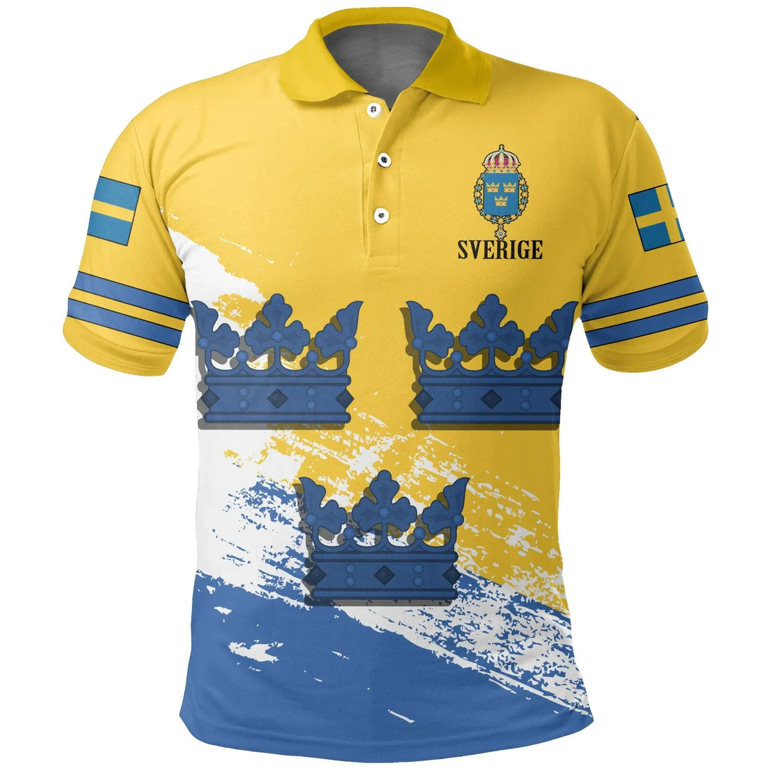 Sweden Hockey Polo Shirt Hockey Three Crowns RLT7